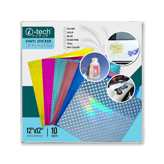 i-Tech PVC Vinyl Sticker 12″x12″